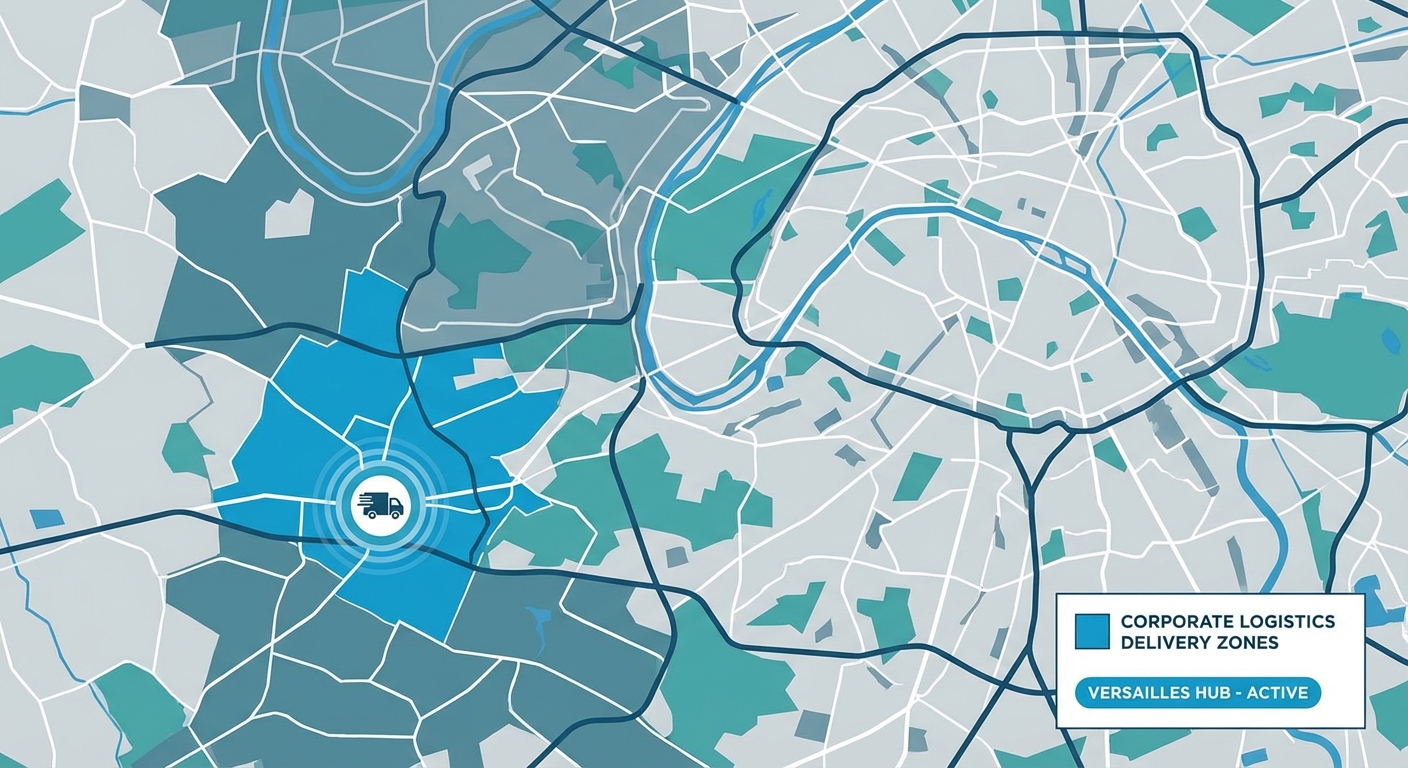 Zone d'intervention location vidéoprojecteur Île-de-France - Paris Versailles