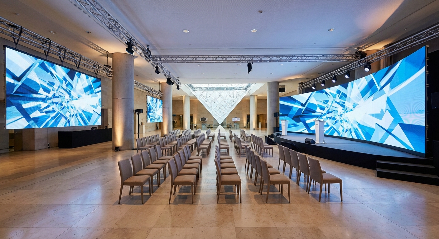 Séminaire Carrousel du Louvre Paris - Écrans LED
