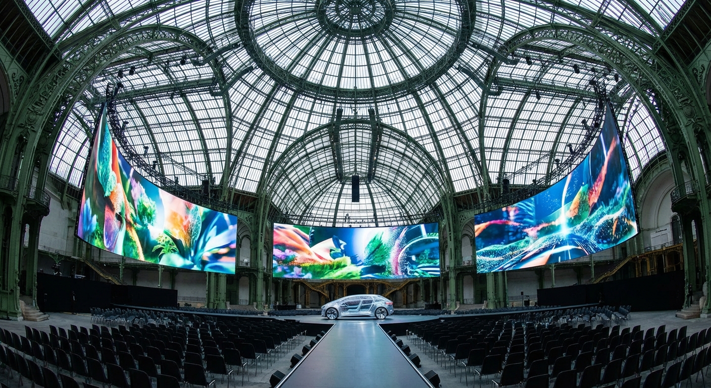 Lancement produit Grand Palais Paris - Écrans géants