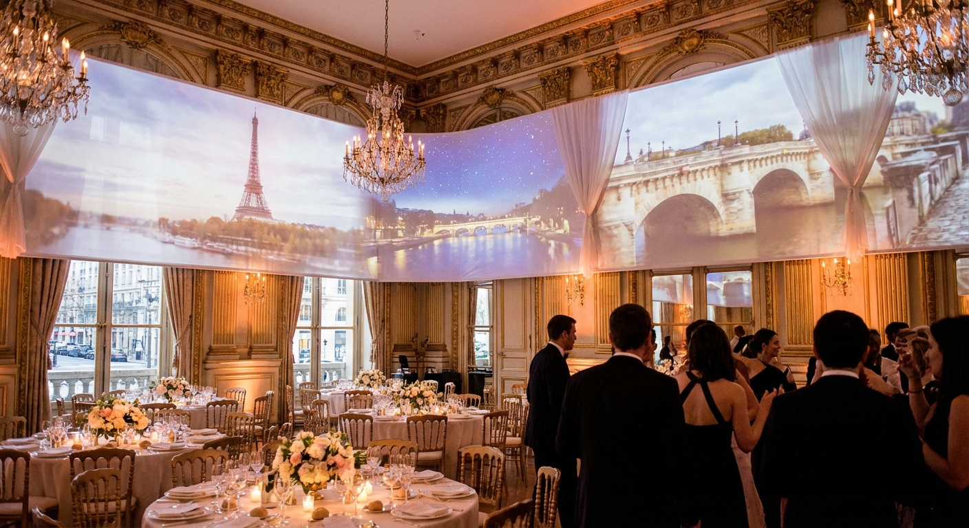 Mariage Shangri-La Hotel Paris - Vidéoprojecteur